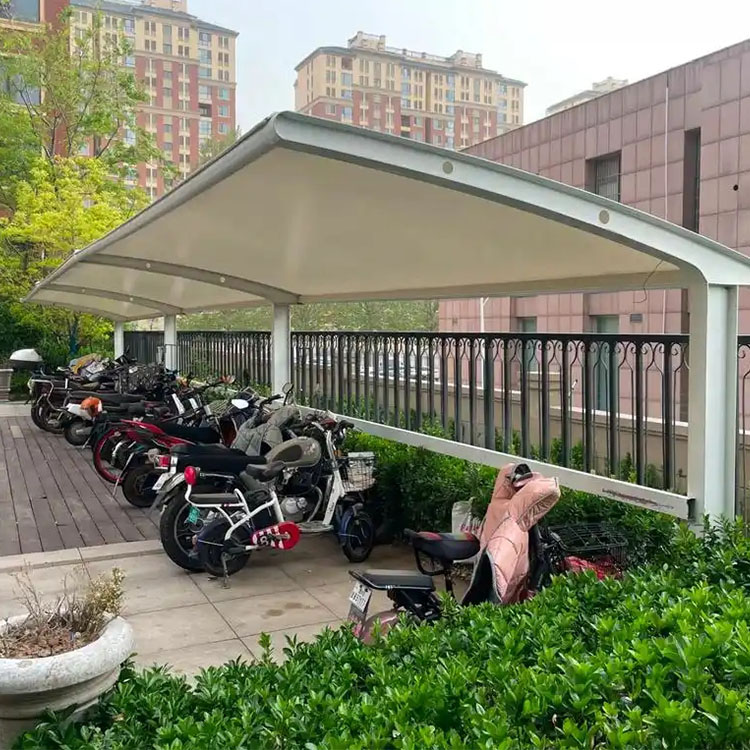 新郑市膜结构电动车棚